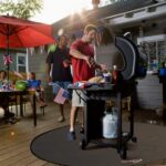 DocSafe 48" Round Fire Pit Mat, 4-Layer Fireproof Under Grill Mat Heat Insulated Indoor Fireplace Pad Protector for Decks,Patios,Grass,BBQ Smoker, Portable Reusable Oil-Proof and Waterproof, Black - Image 2