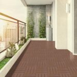 45 Pcs Plastic Interlocking Deck Tiles 12" x 12" Waterproof Patio Decking Tiles Indoor and Ourdoor Floor Tiles for Balcony Garden Porch Poolside Backyard (45 pcs, Brown) - Image 6