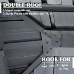 Kozyard Alexander 10' X 12' Hardtop, Aluminum Metal Gazebo with Galvanized Steel Double Roof Canopy, Curtain and Netting, Permanent Pavilion for Patio, Backyard, Deck, Lawn (Gray) - Image 6