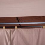 Outsunny 10' x 13' Patio Gazebo, Outdoor Gazebo Canopy Shelter with Curtains, Vented Roof, Steel Frame for Garden, Lawn, Backyard and Deck, Khaki - Image 8