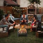 TBMLC 16-Inch Square Steel Grating Fire Pit in Black - Portable and Durable,Perfect for Backyard, Camping, and Bonfire Gathering Outdoor - Image 2