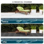 Interlocking Deck Tiles, 12 PCS 12” x 12” Patio Tiles Waterproof Plastic Outdoor Flooring Covering All Weather for Walkway Front Porch Poolside Balcony Backyard, Gray - Image 5