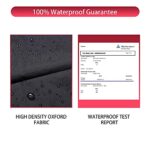 WLEAFJ Fire Pit Cover - Round, 22-34 Inch, Heavy Duty Oxford Fabric, Waterproof - Image 4