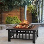 PayLessHere Outdoor Fire Pit, 32 Inch Firepit Table Metal Outdoor Fireplaces with Waterproof Cover for Outside Patio Camping and Garden - Image 6