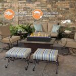 28-inch Table Top Propane Fire Pit, 40,000 BTU Tabletop Firepit for Patio, Outdoor Portable Rectangular Fire Bowl w/Wind Glass Shield, Glass Rocks - Black - Image 2