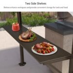 PURPLE LEAF 6.5' X 12' Hardtop Grill Gazebo for Patio Permanent Metal Roof with 2 Side Shelves Deck Yard Tent Aluminum Garden Outside Sun Shade Outdoor BBQ Canopy - Image 4