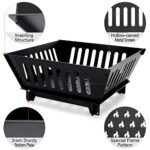 Fire Pits for Outside 17 Inch Collapsible Portable Plug Fire Pit for Camping Travel Picnic Bonfire Backyard Patio Garden Bon Fire Foldable Firepits for Outdoor Wood Burning with Storage Bag - Image 6