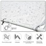 HCY Car Ports 20x10 Heavy Duty Metal Carports Party Tent Portable Garage for Wedding, Garden Storage (White), 235 inch x116 inch x102 inch - Image 2