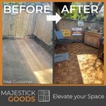 Majestick Goods Interlocking Slat Deck Tiles 12"x12" –Stylish Patio Tiles for Outdoor Flooring–Durable Acacia Wood, Easy to Install for Porch, Balcony & Patio Flooring,24 Pack (24pcs) Covers 24 Sq Ft - Image 8