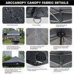 ABCCANOPY Outdoor Winter Gazebo 10x10, Premium Instant Pop Up Canopy Tent with Elegant Church Window,Snow and Rain Protection, Bonus Wheeled Bag,Black - Image 3