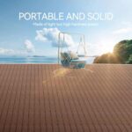 45 Pcs Plastic Interlocking Deck Tiles 12" x 12" Waterproof Patio Decking Tiles Indoor and Ourdoor Floor Tiles for Balcony Garden Porch Poolside Backyard (45 pcs, Brown) - Image 7