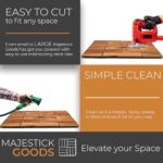 Majestick Goods Interlocking Long Deck Tiles - 24x12 Acacia Hardwood Outdoor Flooring for Patio, Balcony & Walkway - Easy Snap Together Wood Floor Panels, 2 Pack (12pcs) Covers 24 Sq Ft - Image 8