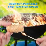 Fibvaxm 100 Counts Fire Starter, for Campfires, Fireplace, BBQ, Fire Pit, Pizza Oven, Pellet Stove & Wood, Smoker - Fire Starters for Grill, Waterproof - Natural Quick Light Wood Charcoal Fire Starter - Image 5
