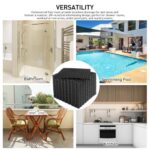 MAXWAVE 18 Pack 12" x 12" Modular Interlocking Floor Mats, Soft PVC Non-Slip Drainage Tiles, Splicing Rubber Cushion Flooring for Deck, Shower, Pool, Basement, Shed, Indoor and Outdoor Use - Image 6