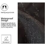 PURPLE LEAF 10' X 12' Outdoor Hardtop Gazebo for Patio Galvanized Steel Double Roof Permanent Canopy Teak Finish Coated Aluminum Frame Pavilion Gazebo with Netting - Image 8