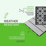 NewTechWood UltraShield Naturale 1 ft. x 1 ft. Quick Deck Outdoor Composite Deck Tile in Icelandic Smoke White (10 sq. ft. per Box) - Image 3