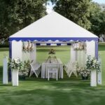 GREEN PARTY 13x26FT Party Tent Heavy Duty, Large Wedding Event Shelters with 3 Carry Bags & Removable Sidewalls, Outdoor Canopy Gazebo Commercial Tent for Carport Camping Garden Patio - Image 2