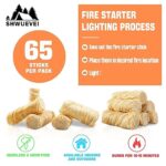 Shwuevei 65 pcs Fire Starter - Natural Fire Starters for Fireplace, Pellet Stove & Wood, Fire Pit, Smoker, BBQ, Chimney, Pizza Oven - Fire Starters for Grill, Charcoal Starter - Image 8