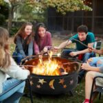 Yaheetech Fire Pit 30in Fire Pits for Outside Wood Burning Outdoor Fireplace with Spark Screen, Poker for Bonfire Patio Backyard Garden Picnic - Image 3