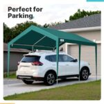 ADVANCE OUTDOOR Adjustable 10x20 ft Heavy Duty Carport Car Canopy Garage Boat Shelter Party Tent, Adjustable Height from 9.5 ft to 11 ft, Green - Image 6