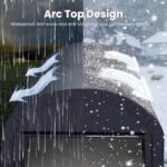 KING BIRD 10' x 20' Heavy Duty Carport with Roll-up Ventilated Windows Round Style Outdoor Instant Garage Anti-Snow Car Canopy with Reinforced Ground Bars - Image 5