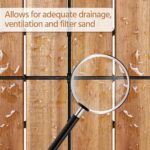 Yaheetech 27pcs Acacia Wood,Interlocking Deck Tiles with Non-Slip Surface,Easy Snap Waterproof Flooring Tiles for Indoor Outdoor,Cracking Resistant Patio Backyard Decor for All Weather Use,Wood - Image 7