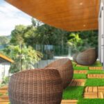 CraftVie 10 PCS Premium Acacia Interlocking Deck Tiles – 12" x 12" Waterproof Hardwood Flooring (Not Fir, Not Plastic) – All-Weather Decking for Patio, Balcony, Garden, Indoor & Outdoor Use - Image 7