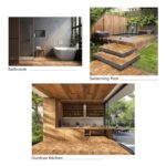 VICTORY RELAX Acacia Wood Decking Tiles 9PCS - Easy Snap Interlocking Deck Tiles for Patio Poolside Balcony Decor - All Weather Waterproof Flooring for Indoor & Outdoor (Round Joints) - Image 6