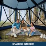 Timber Ridge Pop Up Gazebo, Portable Instant Screen House with Netting, Easy 60-Second Set-Up, Measures 12.1' x 10.5' x7.2', Fits 8 People, Ideal for Camping, Backyard, Patio, Tailgating, Picnics - Image 8