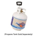 Flame King Smokeless Portable Propane Fire Pit Bowl, 24 inches, 58K BTU with Propane Grip Scale, Self Igniter, Cover, & Carry Straps for RV, Camping, & Outdoor Living - Image 6