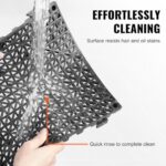 VEVOR Interlocking Tile 50PCS Black, Drainage Tiles 12" x 12" Splicing, Soft PVC Interlocking Drainage Floor Tiles, Non-Slip Drainage Holes for Restroom, Bathroom, Kitchen, Pool, Wet Areas - Image 5