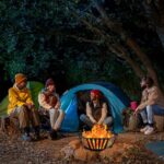 LTSEAME 22.5 inch Portable Fire Pit Outdoor Plug Fire Pit with Storage Bag Suitable for Camping, Picnic, Backyard, Garden Bonfires and Outdoor Wood Burning - Image 7