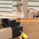 Mr IRONSTONE Firewood Rack Outdoor Indoor, Firewood Rack Brackets Kit Adjustable to Any Length, Heavy Duty Fire Wood Storage Racks with 34 Accessories, Fireplace Wood Holder For Patio Deck - Image 7