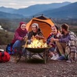 Fire Beauty Fire Pit for Outside Wood Burning,BBQ Grill Steel Fire Bowl with Cooking Grate,Spark Screen Cover,Log Grate,Poker for Camping Beach Bonfire Picnic Backyard Garden - Image 3