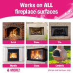 Quick N Brite Fireplace Gel Cleaner with Scrub Brush for Brick, Stone, Rock, Tile, and Marble, Nonabrasive Fireplace Cleaner, Made in the USA, 16 oz - Image 3