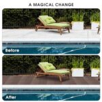 Interlocking Deck Tiles, 12 PCS 12” x 12” Patio Tiles Waterproof Plastic Outdoor Flooring Covering All Weather for Walkway Front Porch Poolside Balcony Backyard, Brown - Image 5