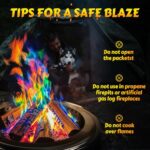 HGD (6 Pack) Magic Campfire Fire Color Changing Packets for Fire Pit, Indoor/Outdoor Fireplace, Bonfire - Rainbow Magical Flame, Camping Accessory, Compatible with Wood - Image 5