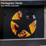 Panovue 32 inch Fire Pit for Outside, Heavy Duty Wood Burning Fire Pits with Fire Poker, Outdoor Octagonal Firepit for Camping, Yard, Patio - Image 4