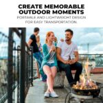 Outland Living Portable Propane Fire Pit, 19-inch, 58,000 BTU Smokeless Gas Firebowl | Perfect for Camping, Patio, Backyard, Tailgating, Deck, RV| Black 823 Standard - Image 4