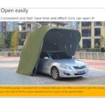 OTQEFTN 5.9m Semi-Automatic Fully Automatic Mobile Carport, Garage Folding Material, Semi-Automatic Carport Car Parking Shed, Suitable for Outdoor Use - Image 2