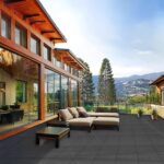 20 PCS Plastic Composite Deck Tiles, 12"x12" Composite Decking, All Weather, Patio Floor Decking Tiles for Pool Balcony Backyard Pathway Porch, Dark Grey - Image 5