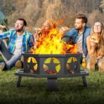 Panovue 32 inch Fire Pit for Outside, Heavy Duty Wood Burning Fire Pits with Fire Poker, Outdoor Octagonal Firepit for Camping, Yard, Patio - Image 6