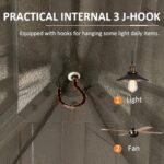 Domi 10' X 14' Hardtop Gazebo, Upgraded Metal Gazebo with Drainage System, Dual-Layer Galvanized Steel Roof, Curtain and Netting, Outdoor Shelter Canopy for Patio, Garden, and Backyard, Brown - Image 4