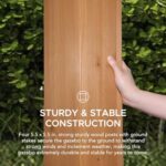 Sunjoy Hardtop Gazebo 11’ x 13’ Outdoor Cedar Framed Wood Gazebo with Black Double Steel Hardtop Roof Permanent Canopy for Garden, Backyard Shade… - Image 4