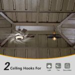 12’ x 16’ Hardtop Gazebo Outdoor Aluminum Wood Grain Gazebos with Galvanized Steel Double Canopy for Patios Deck Backyard,Curtains&Netting by domi outdoor living - Image 5