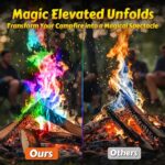 HGD (6 Pack) Magic Campfire Fire Color Changing Packets for Fire Pit, Indoor/Outdoor Fireplace, Bonfire - Rainbow Magical Flame, Camping Accessory, Compatible with Wood - Image 7