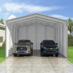 VersaTube 3-Sided 20x20x12 Classic Steel Carport Kit (C3E020200120) - Image 2