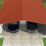 VersaTube 2-Sided 24x20x10 Classic Steel Carport Kit (CM324200100-NS0009) - Image 6