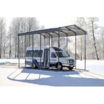 Arrow 14x24x14 DIY RV Carport Kit - Charcoal (CPHC142414) - Image 6