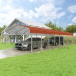 VersaTube 14x38x7 Steel Trusses & Panels Carport Kit (CM014380070) - Image 6